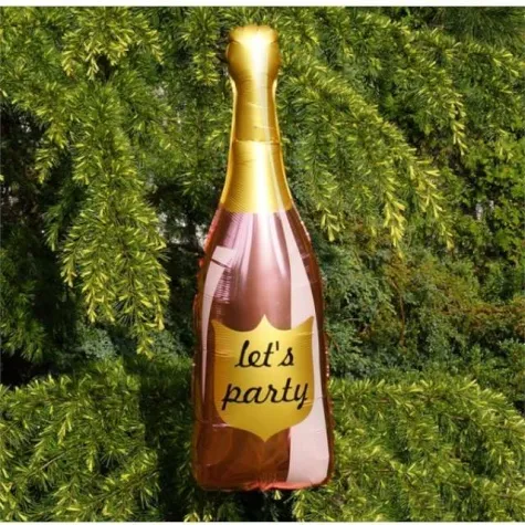 balon foliowy butelka szampana rozowe zloto dekoracjepolska 41 shp