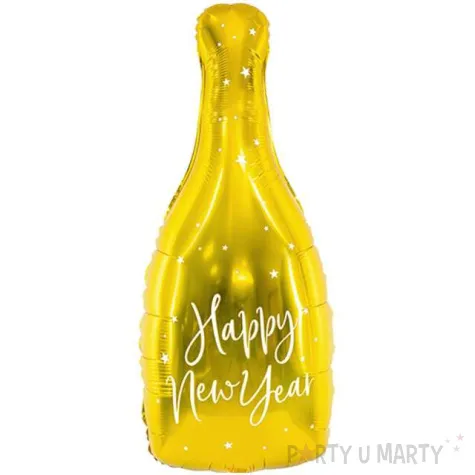 balon foliowy butelka zloty partydeco 32 shp