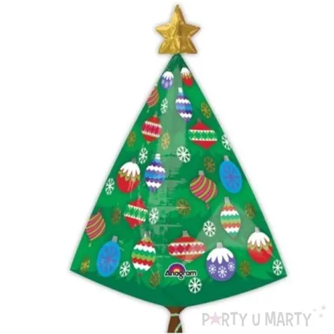 balon foliowy choinka z gwiazdka amscan 30 shp