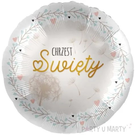 balon foliowy chrzest swiety bialo zloty amscan 17 rnd