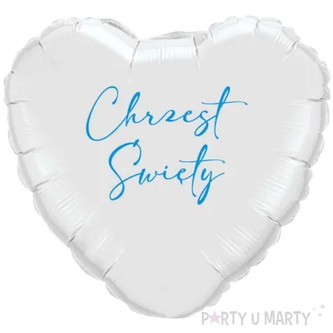 balon foliowy chrzest swiety light bialo blekitny 18 hrt