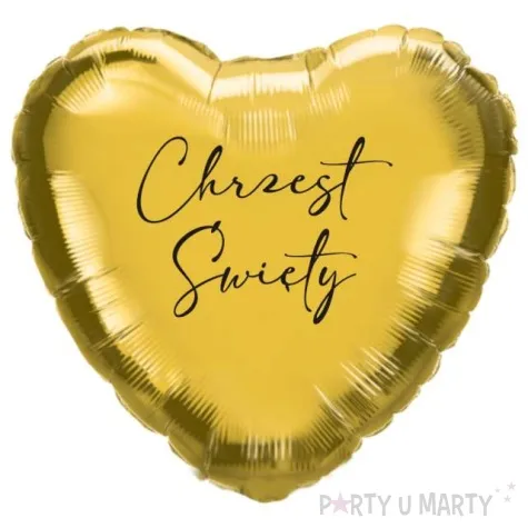 balon foliowy chrzest swiety light zloto czarny 18 hrt