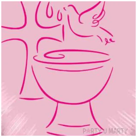 balon foliowy chrzest swiety rozowy 18 hrt