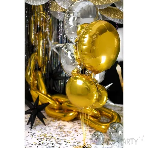 balon foliowy classic srebrny partydeco 31 rnd