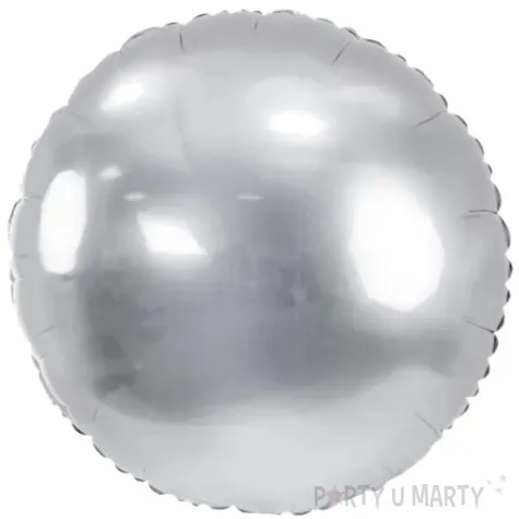 balon foliowy classic srebrny partydeco 31 rnd