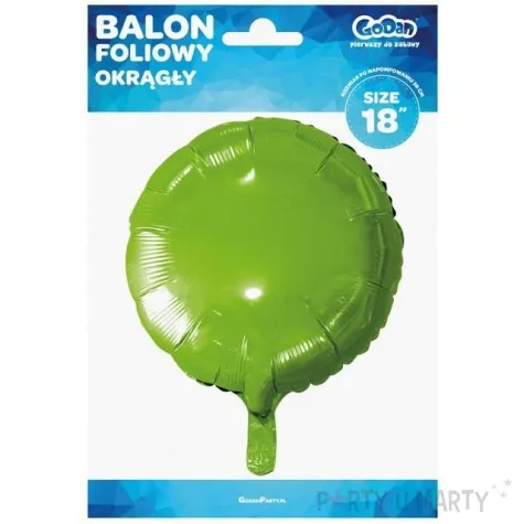 balon foliowy classic zielony metalik godan 18 rnd