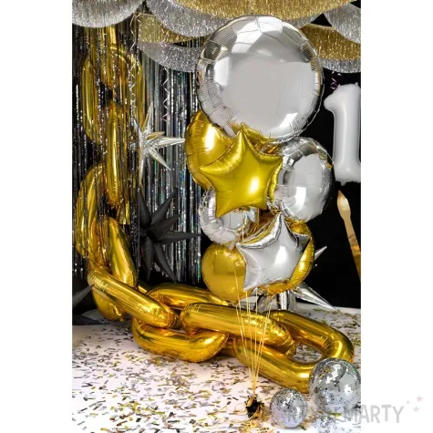 balon foliowy classic zloty partydeco 31 rnd