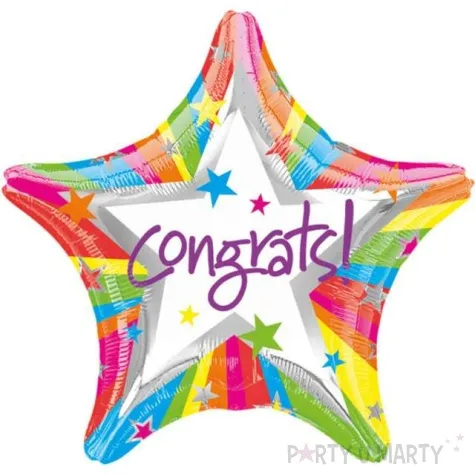 balon foliowy congrats amscan 18 str