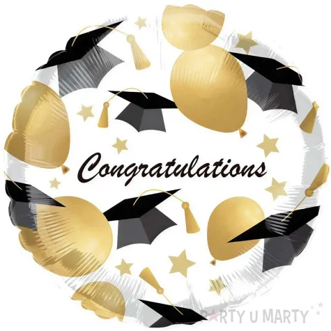 balon foliowy congratulations zakonczenie szkoly godan 18 rnd