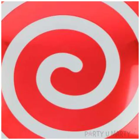 balon foliowy cukierek lizak spirala czerwony arpex 18 rnd
