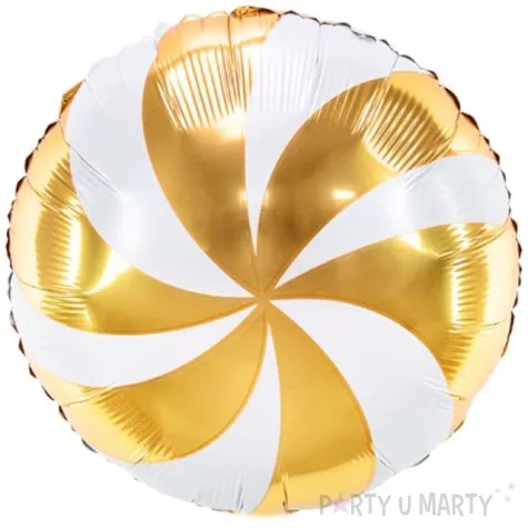 balon foliowy cukierek lizak zloty partydeco 14 rnd