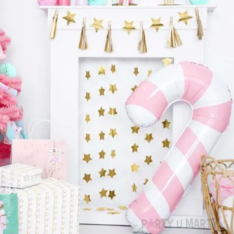 balon foliowy cukrowa laska rozowa partydeco 32 shp