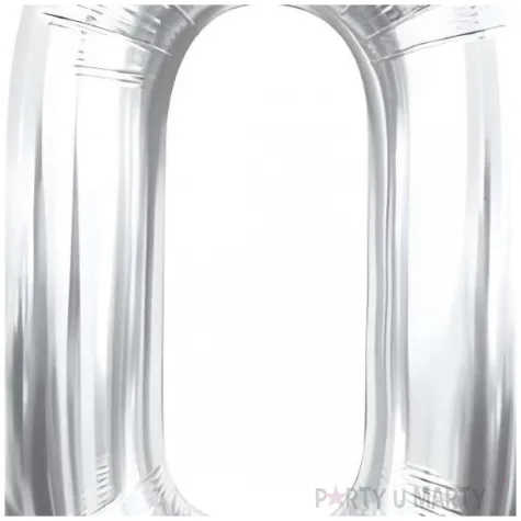 balon foliowy cyfra 0 beauty charm srebrny godan 33 dgt