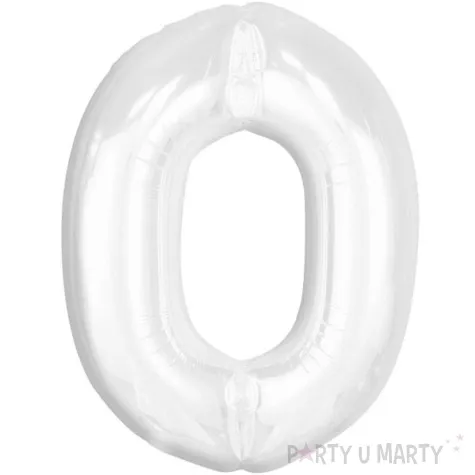 balon foliowy cyfra 0 bialy godan 36 dgt