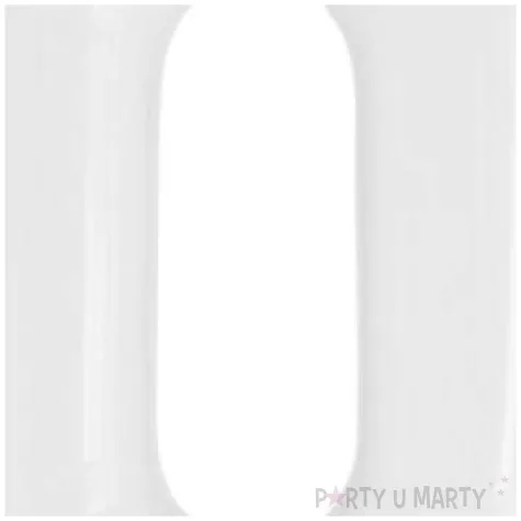 balon foliowy cyfra 0 bialy jix 40 shp