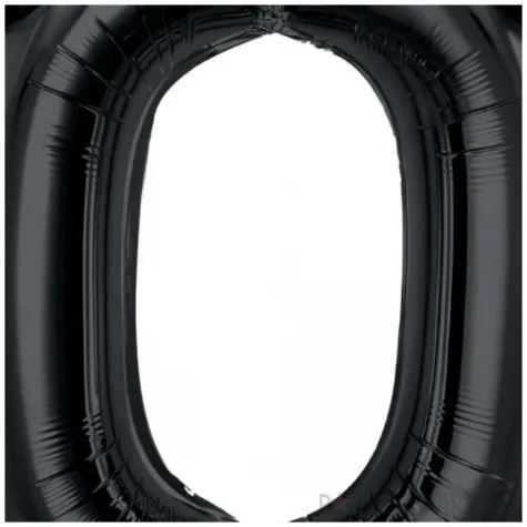 balon foliowy cyfra 0 czarny godan 36 dgt