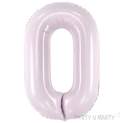 balon foliowy cyfra 0 fioletowy partydeco 34 dgt
