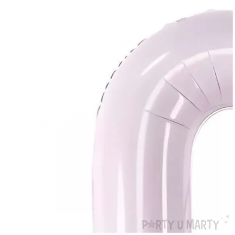 balon foliowy cyfra 0 fioletowy partydeco 34 dgt