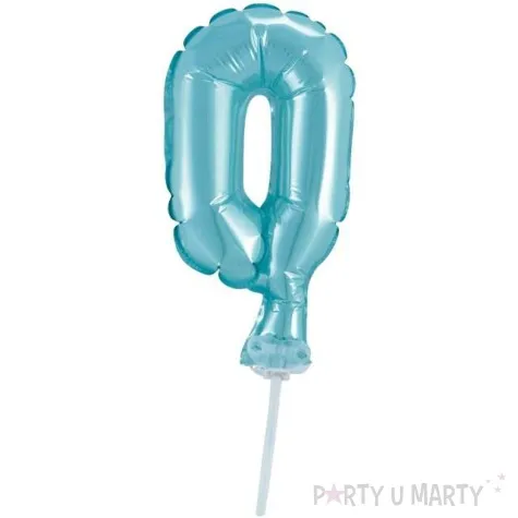 balon foliowy cyfra 0 micro blekitny godan 5 dgt