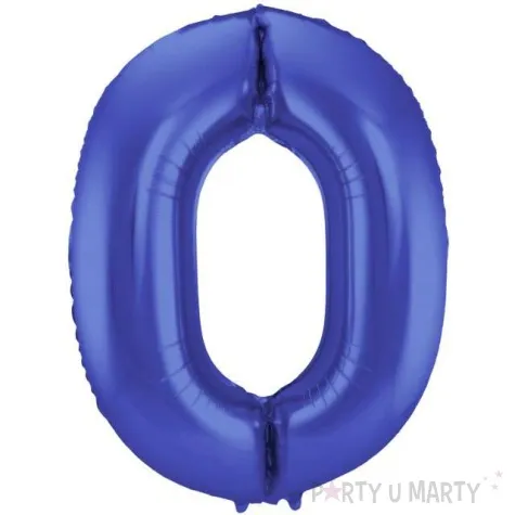 balon foliowy cyfra 0 niebieski folat 34 dgt
