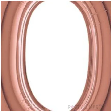 balon foliowy cyfra 0 rozowe zloto grabo 26 dgt