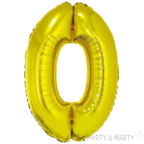 balon foliowy cyfra 0 zloty dekoracjepolska 16 dgt