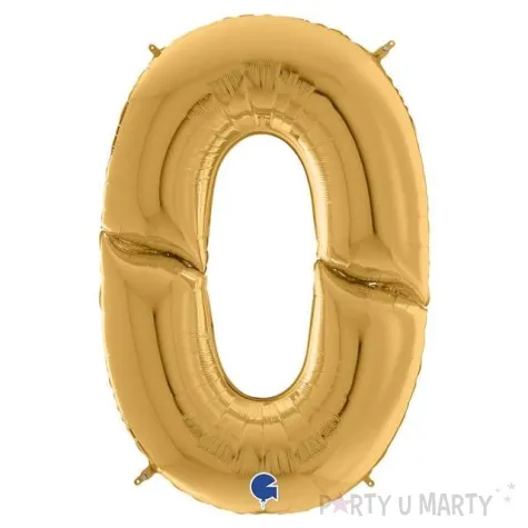 balon foliowy cyfra 0 zloty grabo 64 dgt