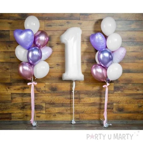 balon foliowy cyfra 1 bialy godan 36 dgt