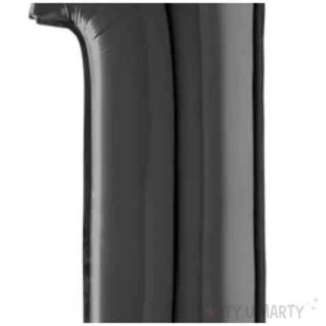 balon foliowy cyfra 1 czarny grabo 26 dgt