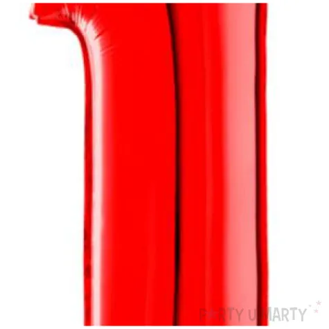 balon foliowy cyfra 1 czerwony grabo 26 dgt