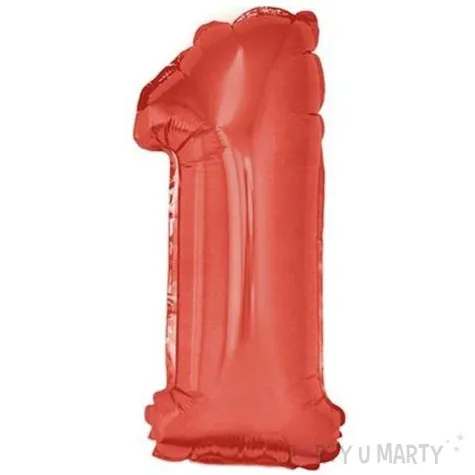 balon foliowy cyfra 1 czerwony oem 16 dgt