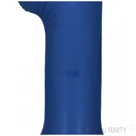 balon foliowy cyfra 1 dekoracja na urodziny osiemnastke granatowy matowy 34 dgt