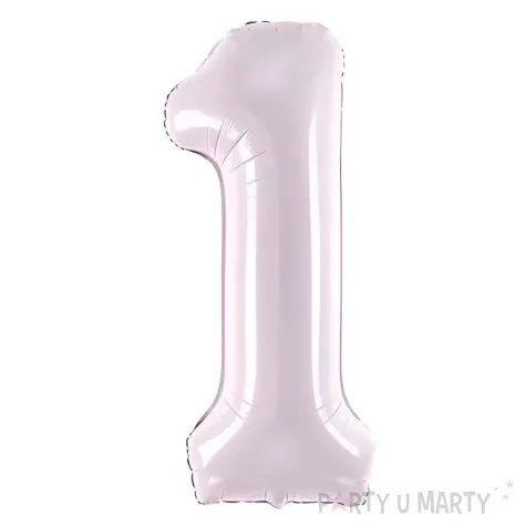 balon foliowy cyfra 1 fioletowy partydeco 34 dgt