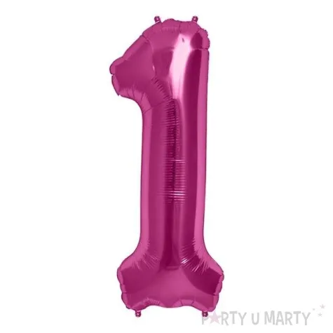 balon foliowy cyfra 1 fuksja northstar balloons 34 dgt