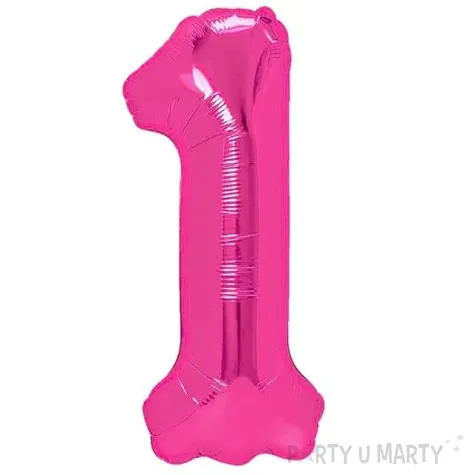 balon foliowy cyfra 1 fuksja partypal 16 dgt