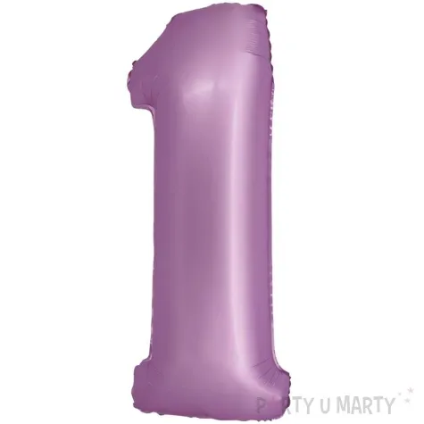 balon foliowy cyfra 1 lawendowy matowy godan 30 dgt