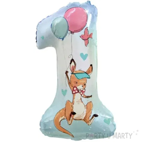 balon foliowy cyfra 1 mam roczek kangurek godan 30 dgt