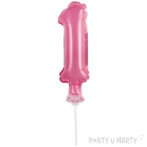 balon foliowy cyfra 1 micro rozowy godan 5 dgt