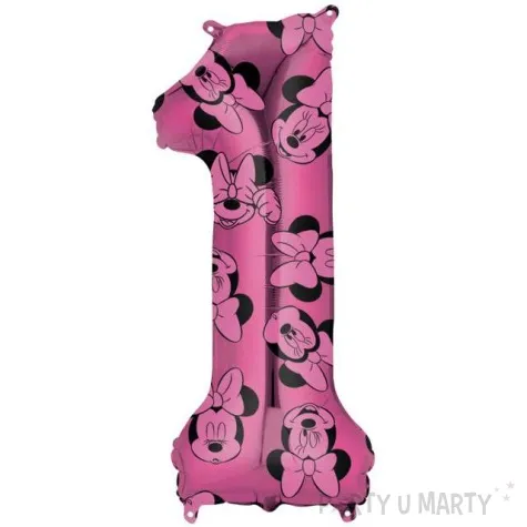 balon foliowy cyfra 1 minnie mouse amscan 26 dgt