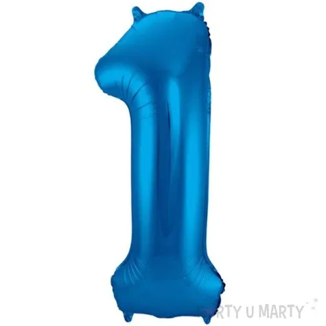 balon foliowy cyfra 1 niebieski folat 34 dgt