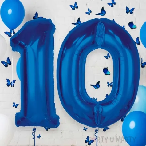 balon foliowy cyfra 1 niebieski godan 36 dgt
