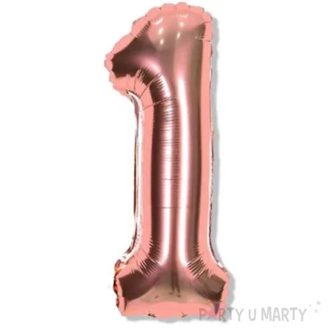 balon foliowy cyfra 1 rozowe zloto dekoracjepolska 16 dgt