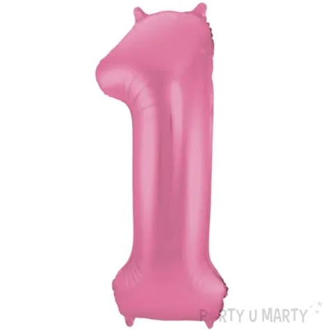 balon foliowy cyfra 1 rozowy folat 34 dgt