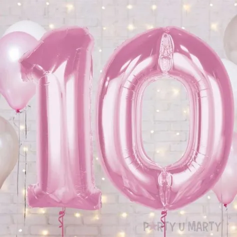 balon foliowy cyfra 1 rozowy jasny godan 36 dgt