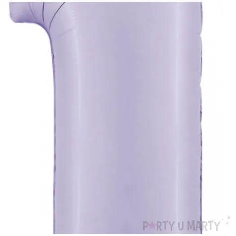 balon foliowy cyfra 1 satynowy liliowy grabo 40 dgt