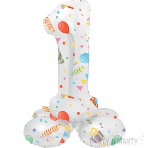 balon foliowy cyfra 1 stojaca party folat 17 dgt