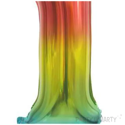 balon foliowy cyfra 1 stojaca teczowy godan 29 dgt