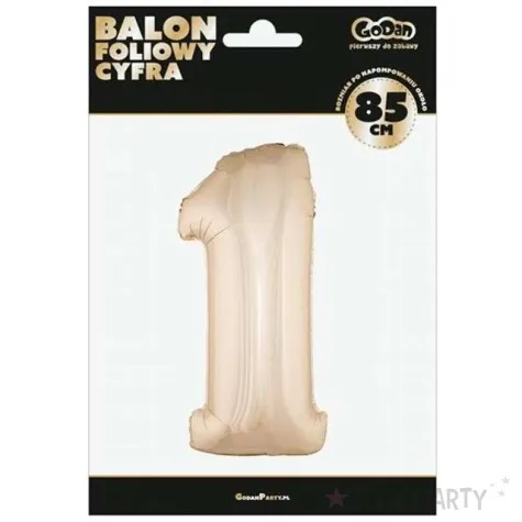 balon foliowy cyfra 1 szampanski godan 34 dgt