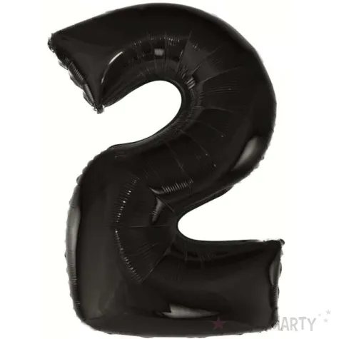 balon foliowy cyfra 2 beauty and charm czarny godan 36 dgt