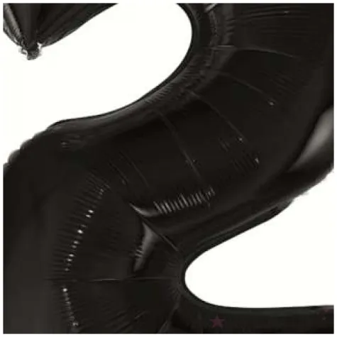 balon foliowy cyfra 2 beauty and charm czarny godan 36 dgt